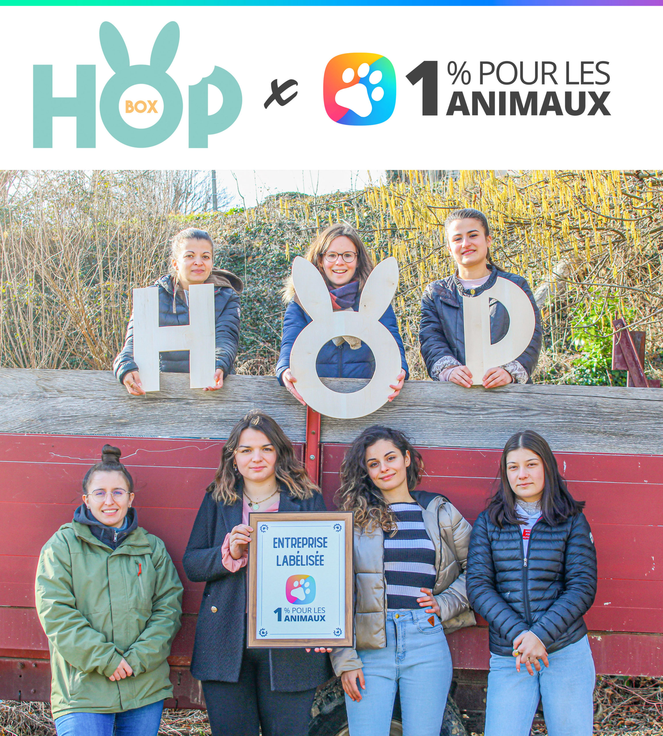 hop box 1% pour les animaux